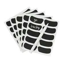 Paquete de 200/100/50 piezas Pegatinas negras para los ojos tipo parche para béisbol, cinta negra transpirable para los ojos para deportes, pegatinas negras para los ojos de fútbol