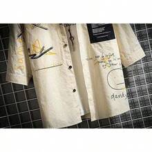 Men Plus Size Cardigans - Beige - View 4