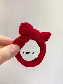5/10个装女士红色蝴蝶结弹力发圈，适合日常通勤及搭配发饰，包括发圈、马尾辫发圈、橡皮筋发带、发绳、发圈、运动服、礼品发带、头饰等。