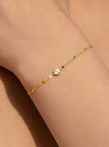 1 Stück minimalistisches Luxus-Armband aus 925er Silber mit funkelnden Zirkonia, ein einzigartiges hochwertiges Kleingeschenk für Freundin, beste Freundin, Mutter