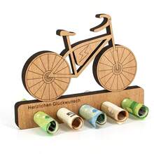 Original E-Bike Birthday Money Gift Wood - Money Gift For Cyclists - Bicycle, Electric Bicycle Gift - Wooden Gifts - Gifts Money Gift For Men And Women - E-bike - View 1
