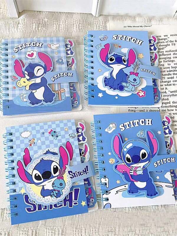 8 peças/6 peças Caderno de Bolso Kawaii Aleatório Lilo & Stitch, Papelaria Cartoon Bloco de Notas Presente Brinquedo (Algumas Partes Podem Ser Aleatórias), Costura, Lilo e Stitch, Costura, Lilo & Stitch, Lilo e Stitch, 4 peças/2 peças