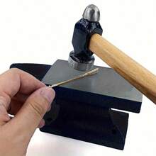 Yunque de joyero, herramienta de forja de una sola punta de base de hierro para hacer joyas, martillo para estampar metal - Negro - Ver 3