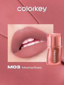 Son bóng COLORKEY Creamy Velvet, công thức lâu trôi với sắc tố cao, giúp giảm nếp nhăn, trang điểm môi & chăm sóc da, mỹ phẩm trang điểm mặt thương hiệu dành cho phụ nữ và bé gái, hoàn hảo cho mùa xuân hè, lý tưởng cho phong cách thời trang Y2K, phù hợp với phong cách trang điểm thập niên 90, quà tặng sinh nhật, Ngày của Mẹ, sẵn sàng cho các bữa tiệc rave, màu sắc đẹp nhất. - M03 Hoa hồng Mocha - Xem 10