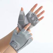 1 paio di guanti da ciclismo unisex a mezza dita, guanti da bicicletta per sport all'aperto con silicone liquido, antiscivolo, imbottitura, prevenzione di attrito, palestra, sport, esercizi in casa, guanti da palestra per donne, guanti da boxe, guanti da palestra, guanti da palestra, guanti da palestra per uomo