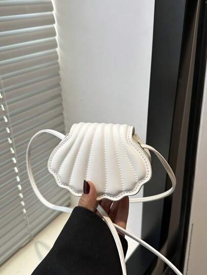 Modische Mini-Umhängetasche, elegante Muschelförmige Tasche perfekt für Partys, Hochzeiten, Abendessen und Bankette, passend zu Hochzeitskleider, Abendgarderobe, Abiballkleidern und Geburtstagsoutfits