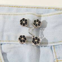 1pc Women's Metallic Fashion Chain Decor Adjustable Buckle Belt, Suitable For Pants/Skirts, Casual Daily Use, Summer Gift For Friends - Black - View 6