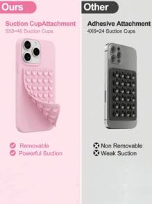 1pc Silicone Suction Phone Case Mount,Phone Suction Grip,Octobuddy,Sticky Phone GripSilicone Suction Phone Case Mount,Phone Suction Grip,Octobuddy,Sticky Phone Grip, Adhesive Phone Stand Sticky For Cell Phone, Adhesive Phone Stand Sticky For Cell Phone Purse Travel Accessories Purses And Bags Women Traval Essentials Travel Must Haves Travel Essentials Beach Vacation Summer Holiday School Accessories Back To School Supplies Stuff