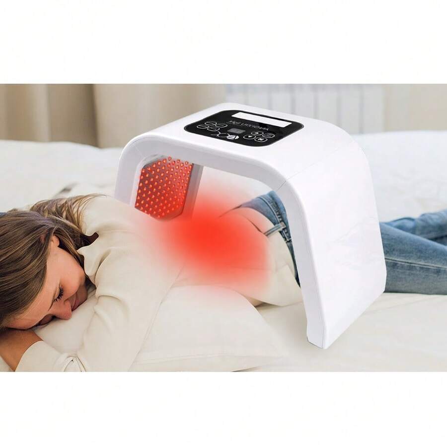 FUVAIKA Red-Light-Therapy, Red Light Therapy For Face, 7 Colors Facial Led Light Therapy Face Mask,SPA Equipment For Skincare At Home