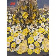 Luxury French African 3D Flower Lace Fabric 2025 High Quality Embroidered Nigerian Lace Fabrics For Women Party Dress Sewing Material - Multicolor - View 11