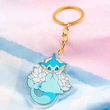 pocket monsters 宝可梦伊布亚克力钥匙扣 - 可爱卡通挂饰，快速找到你的钥匙，动漫配饰，方便携带，不易脱落。告别钥匙杂乱！汽车配件包饰 学院风哥特风 Y2K 包饰 带身份证夹的挂绳 汽车配件包饰 圣诞礼物 - SS0349 - 查看 16