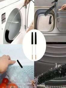 1pc Dryer Vent Cleaner Kit Clothes Dryer Lint Brush Vent Trap Cleaner Home Essentials Long Flexible Refrigerator Coil Brush Vacuum Brush Household Cleaning Products,Kitchen,Bathroom,Home,Household Supplies - Multicolor - View 6