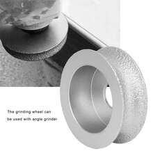 7.3cm Brazed Diamond Grinding Wheel Concave Abrasive Wheel For Stone Ceramic Glass2.0cm - As Shown - View 10