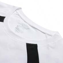 Skechers 男女通用针织圆领短袖T恤 P225U126-03K8 - 黑與白 - 查看 3