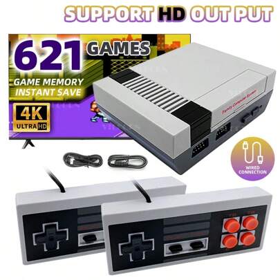 Mini Dual-Player Retro Gaming Console – USB-Powered Plug-And-Play System With Classic Entertainment – Brings Families Memories – Easy Setup, Ideal For Gatherings, Birthdays, And Holiday Gifts