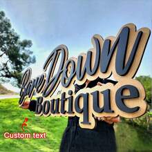 Letrero de madera con nombre personalizado para boda, ducha nupcial, hogar, regalo, fiesta, San Valentín, decoración tallada - Multicolor - Ver 3