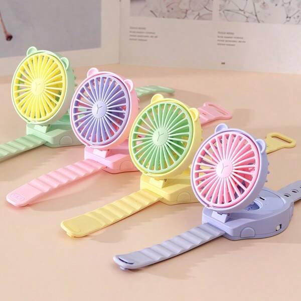 1 pezzo Ventilatore da tasca creativo, per ragazzi, ragazze, bambini, per tempo libero all'aperto, a batteria a secco, accessorio essenziale per l'estate. Rinfrescante estivo, spiaggia, viaggio
