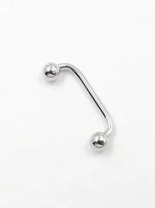 1 Stück S925 Sterling Silber Bauchnabel Nagel, Bauchnabel Schnalle, Bauchnabel Ring, geeignet für Frauen Sommer Strandurlaub, Körper-Piercing Schmuck