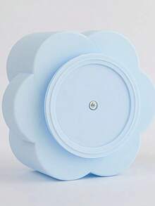 Organizador de Mesa Multi Divisórias Redondo Flor Giratório Porta Caneta Lápis Treco Multifuncional