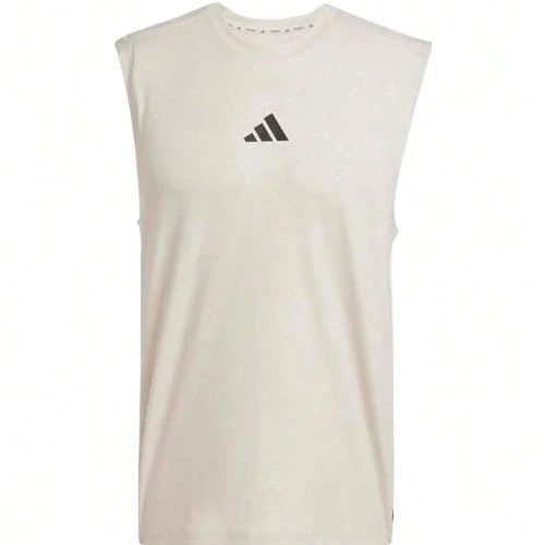 Adidas Camiseta de tirantes deportiva POWER 3S para hombres - Marrón - Ver 1
