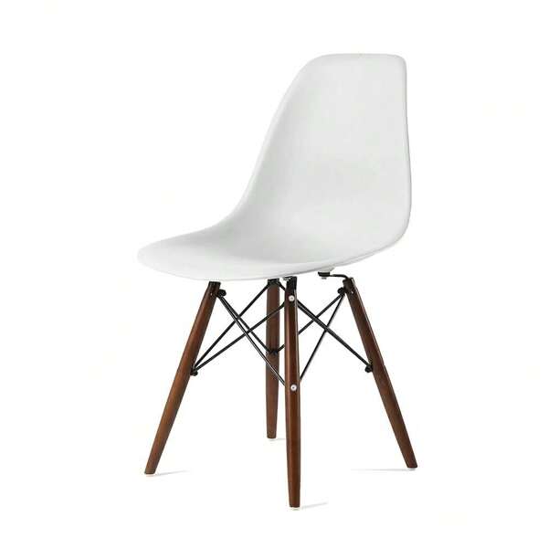 Probasto Eames Shell Chair, Eames Chair, Stylish Dining Chair, Shell Chair, Eames Chair, Nordic, Wooden Legs, Brown Legs, Easy Assembly, 1 Chair