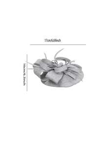 1pc Women's Exaggerate Straw Fascinators Headband Hat Clip Wedding Hair Accessories Flower Artificial Feathers Fascinator Hat Kentucky Derby Hat Hairband For Cocktail Tea Party Hat Mini Hats Tiny Hats Mini Top Hat Mini Cap, Gifts, Classy, Festival Outfits, Rave Accessories