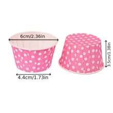 50pcs Polka Dot Paper Cupcake Cups - Heat Resistant, Oil-Proof Baking Cups Suitable For Cupcakes And Desserts, Great For Christmas, Halloween, Easter And Thanksgiving Holidays