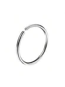 1/3 piezas Pequeños aros de nariz circulares para mujeres, joyas de piercing de nariz con aros de oro de 14K, aretes de aro de nariz falsa perforada con estilo punk, pequeños aros de septo, cartílago y trago - Multicolor - Ver 12