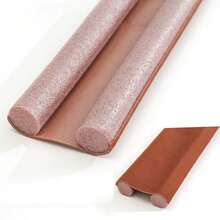 1pc 93cm Segmented Grey Leather Door & Window Gap Sealing Strip, Anti-Dust Anti-Wind Soundproof Seal, Household Helper - Multicolor - View 16