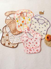 3 Packs Waterproof Baby Bibs For Eating - Lightweight Toddler Feeding Bibs With Large Food Catcher, Mess Proof, Baby Eating Essentials, Easy To Put On & Clean