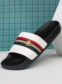 Sandalias de hombre para exteriores, chanclas de verano de EVA, zapatos de playa, chanclas para interiores y exteriores, pantuflas deportivas de moda en negro