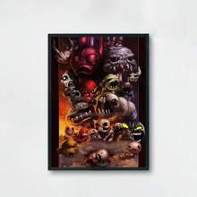1pc/3PCS Wall Arts Posters Modern Classic Popular Roguelike Game "Isaac's Union" Poster Print Canvas Painting Wall Art Pictures Home Modern Game Room Decoration, Frameless/Framed ,Wall Art With Frame