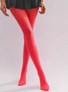 1 Pair Women's Sexy Shaping Pantyhose, Slimming Striped Tights For Thin Legs
