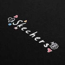 Skechers 女士针织圆领短袖T恤 P225W304-03K8 - 隕石黑 - 查看 5