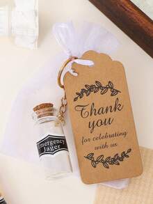 2-80个10毫升玻璃瓶钥匙扣，礼盒填充物，趣味小礼物，创意钥匙扣，背包挂件，装饰挂件，桌面装饰，送给男朋友、老公、朋友、节日、生日、情人节、父亲节的完美礼物。趣味小礼物，父亲节、母亲节和教师节的完美礼物（注：不含液体），适合万圣节、圣诞节礼物