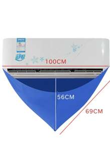 1 pezzo Sacchetto per lavare il condizionatore d'aria, Copertura impermeabile per la pulizia del condizionatore d'aria split, Sacchetto d'acqua per condizionatore d'aria, Sacchetto per la pulizia del condizionatore d'aria con tubo dell'acqua, Sacchetto per l'assistenza al condizionatore d'aria a parete per unità domestiche, casa, hotel, ufficio, strumenti per la pulizia