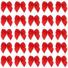 50/100pcs Mini Satin Bow, Assorted Colors - Polyester Handmade No Feather Bows, DIY Crafts, Garment Accessories, And Elegant Gift Wrapping Decorations