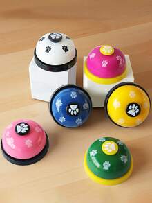 1pc Random Color Pet Training Bell, Cat/Dog Calling Bell - White - View 2