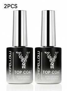 YOKEFELLOW Top coat gel lucido da 16 ml senza bisogno di struccare e top coat opaco, finitura lucente di diamanti ad alta capacità e texture vellutata, super glossy, lunga durata, alta durezza, resistente ai graffi e all'usura, previene sbavature, smalto gel per lampada UV LED, arte di unghie professionale, idea regalo fai da te