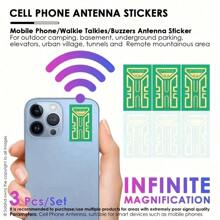 1/2/3/4 Pcs Copper Phone Antenna Signal Booster Stickers, Portable For Remote Areas, Camping, Travel - Amplifies Signal & Data Speed Without Battery, Suitable For Smart Devices