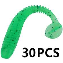 SOUGAYILANG 10/30/50pcs Artificial Soft Lure,5cm/1g Lifelike Worm Lure,Simulated Fish Tail Motion,Silicone Fishing Lures,For Freshwater And Saltwater,Bass Fishing Gear Tackle - Multicolor - View 25