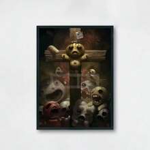 1pc/3PCS Wall Arts Posters Modern Classic Popular Roguelike Game "Isaac's Union" Poster Print Canvas Painting Wall Art Pictures Home Modern Game Room Decoration, Frameless/Framed ,Wall Art With Frame