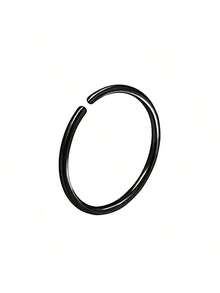 1/3 piezas Pequeños aros de nariz circulares para mujeres, joyas de piercing de nariz con aros de oro de 14K, aretes de aro de nariz falsa perforada con estilo punk, pequeños aros de septo, cartílago y trago - Multicolor - Ver 11