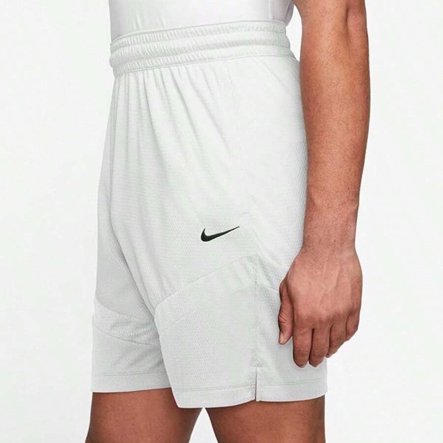 Icon Men's Dri-FIT 8" Basketball Shorts - White - View 1
