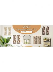 2 Pieces Of Medieval Wall Decoration Wooden Medieval Modern Decoration Modern Art Wall Decoration