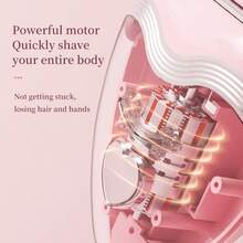 女士电动剃须刀 - 防水干湿两用脱毛修剪器，适用于比基尼、眉毛、脸部、腿部、腋下 - 便携式比基尼修剪器 - 可充电、无线，方便 - 温和有效剃须