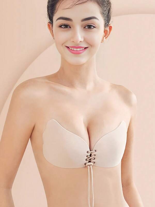 شريط صدر خفي بخيوط تثبيت للنساء، يعزز ويرفع الحمالة الداخلية والجوبير وحمالات الزفاف، شريط سيليكون غير قابل للانزلاق