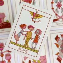 Baraja de Tarot Marsellés Pastel de Calamar, 9X6cm, en inglés - Multicolor - Ver 3