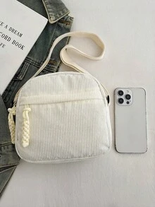 New High-End Maillard Simple Solid Color Large Capacity Shoulder Bag Crossbody Bag Casual Small Square Bag For Both Men And Women Sling Bag - View 7