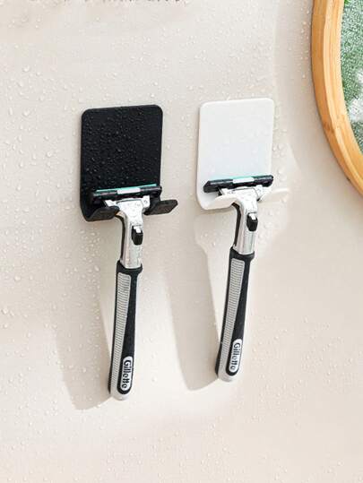 Suporte multifuncional para barbeador sem gancho de perfuração, suporte para barbeador elétrico, suporte para armazenamento de barbeador de banheiro, gancho para tomada de energia